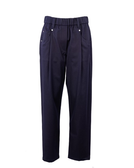 Shop BRUNELLO CUCINELLI  Pantalone: Brunello Cucinelli pantalone Baggy in Couture interlock di cotone stretch.
Pantalone pull-up.
Tasche frontali.
Tasche posteriori a filetto.
Composizione: 78% COTONE, 16% POLIAMMIDE, 6% ELASTAN.
Fabbricato in Italia.. MA126P8417-C9574